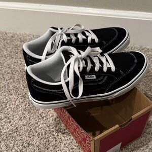 Vans Men's Black and White Sneakers